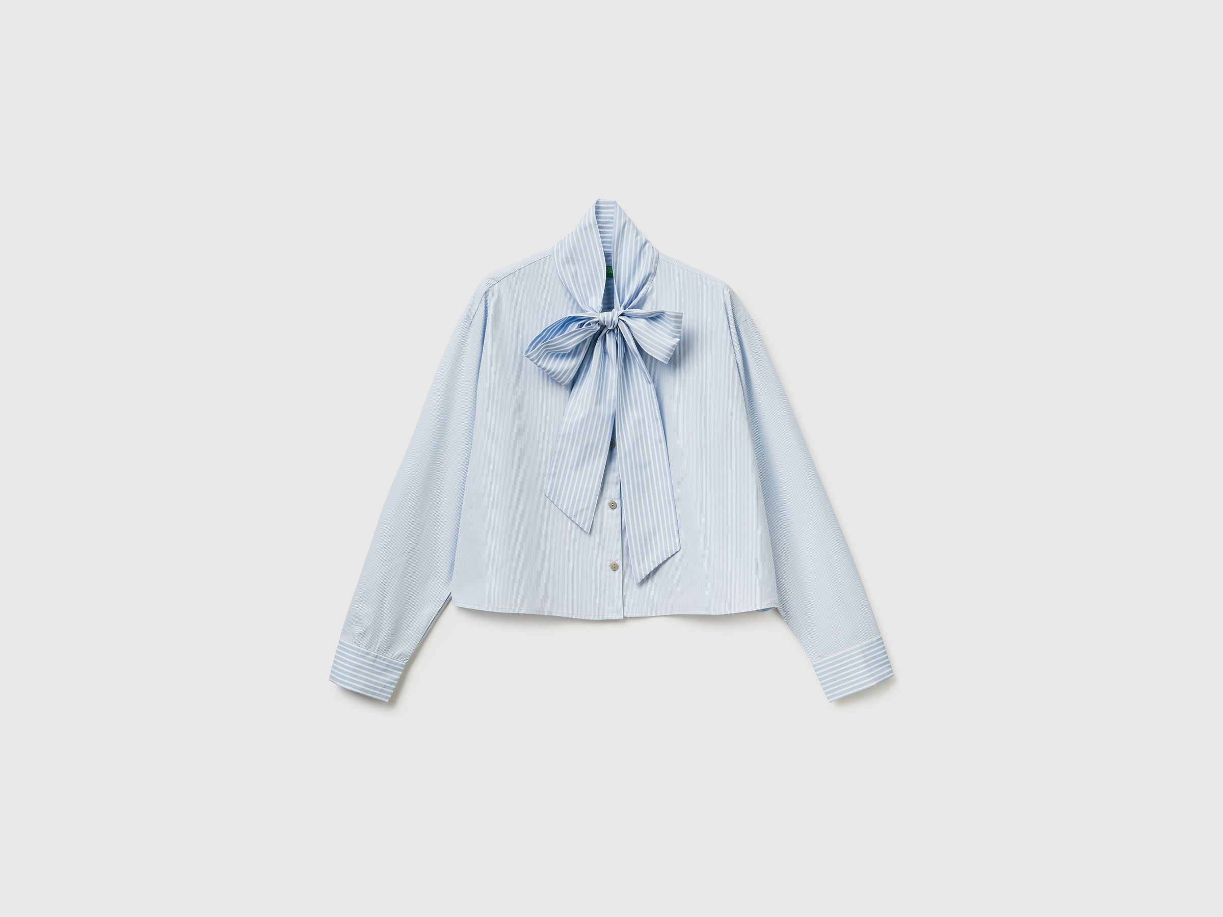 Striped crop shirt with bow - ucb_image_FS