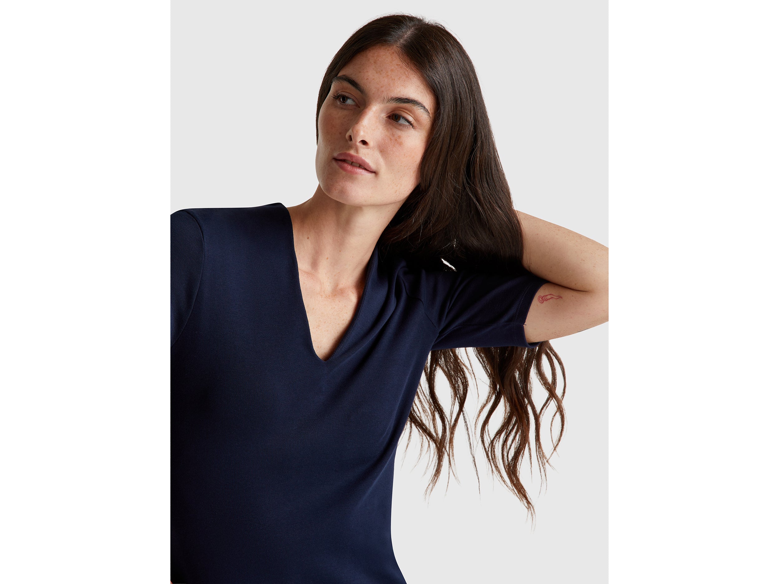 T-shirt slim fit em algodão de fibra longa - ucb_image_FY