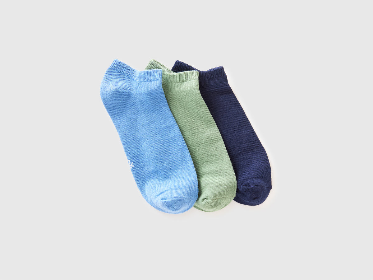 Three pairs of plain short socks - ucb_image_FS
