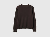 Brown sweater in tricot cotton - ucb_image_BS