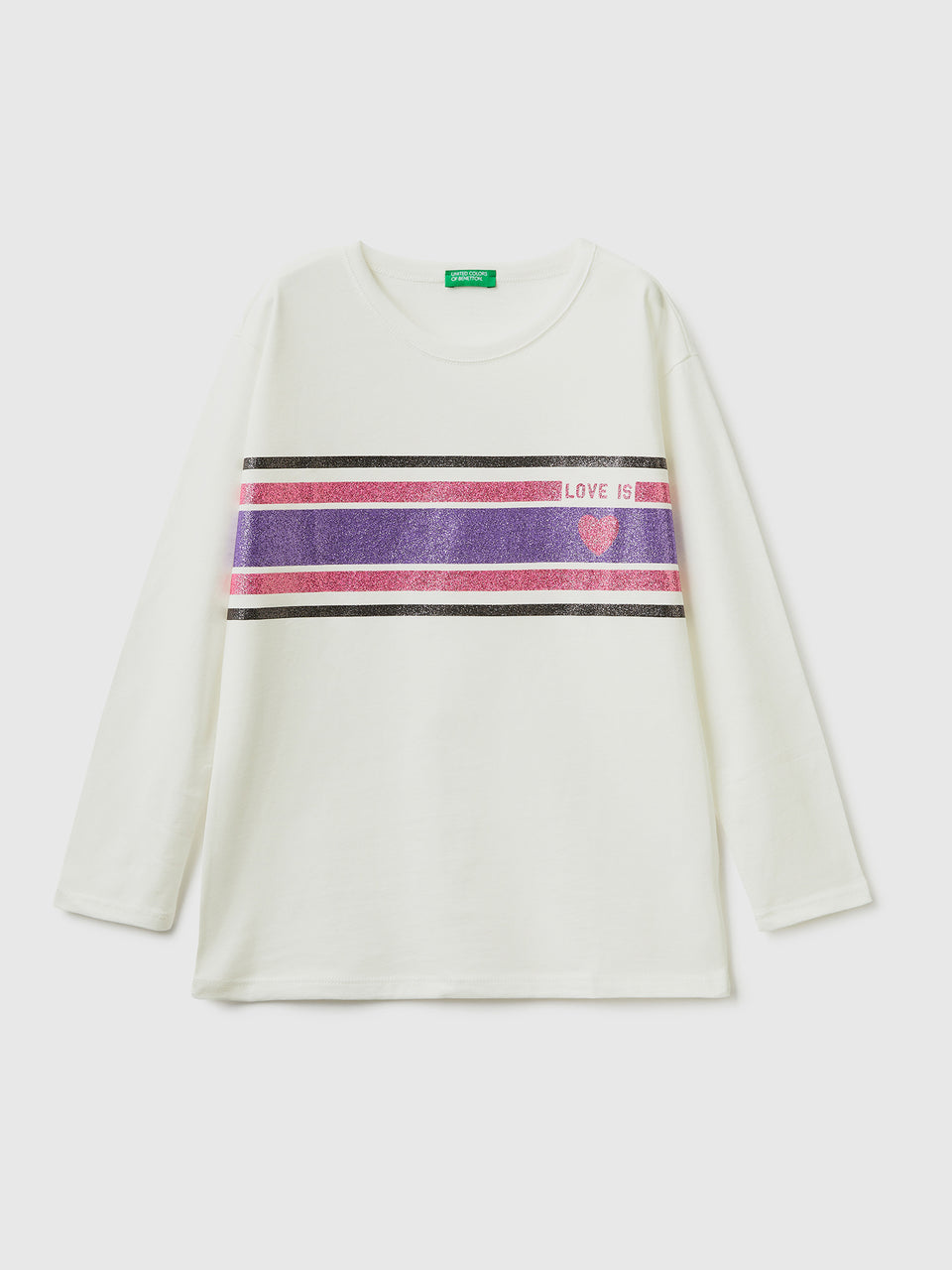 T-shirt comprida com estampa glitter - ucb_image_FS
