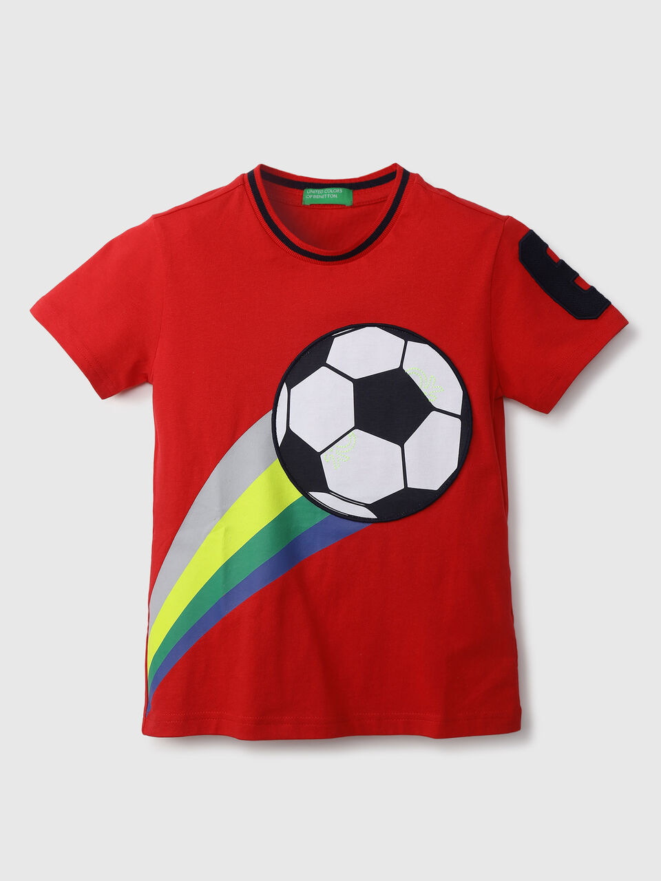 BOTTOM APPLIQUE SOCCER BALL WITH 6 BADGE image number null