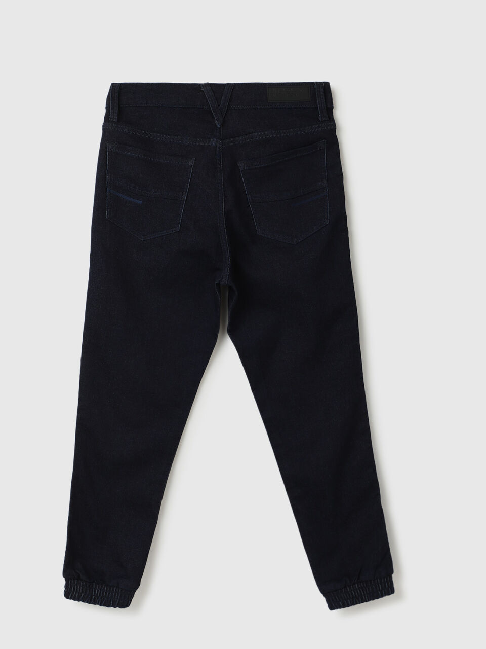 DARK BLUE BASIC BENETTON PRINTED JOGGER image number 2