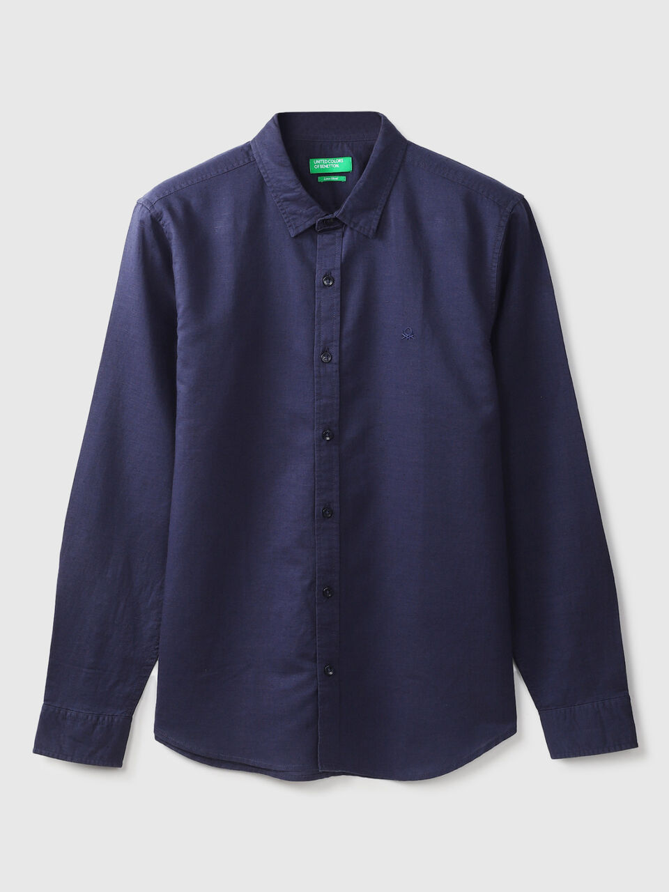 F/S LINEN REGULAR COLLAR SHIRT image number 1