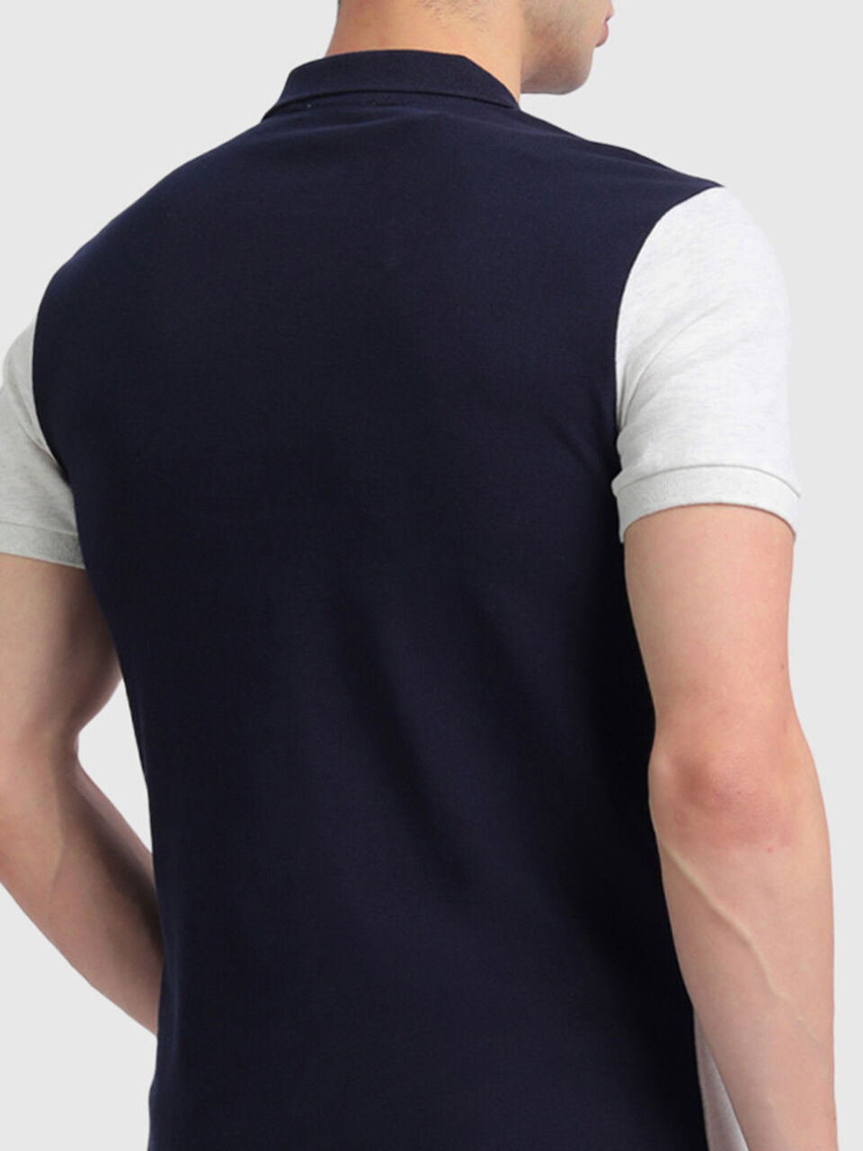 Pure Cotton Polo Shirt with Block Colour Print image number null