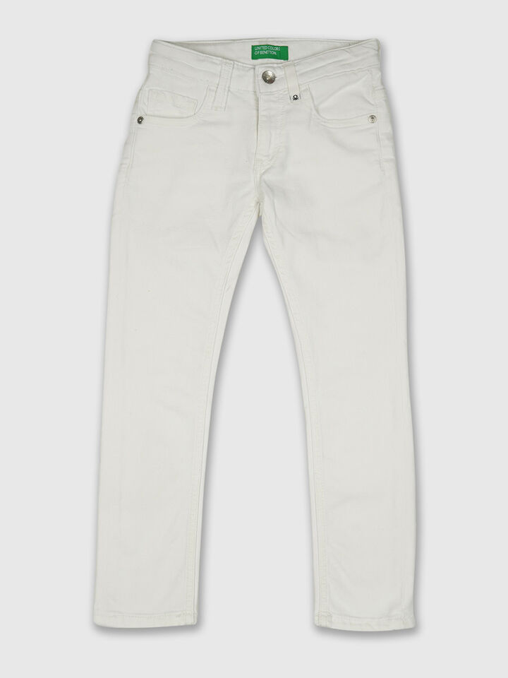Basic White Denim