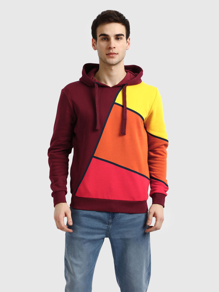 Biased Color Blocked Sweatshirt