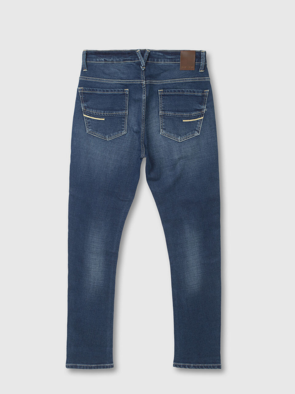 SKINNY FIT VINATGE BLUE KNIT JEANS image number 2