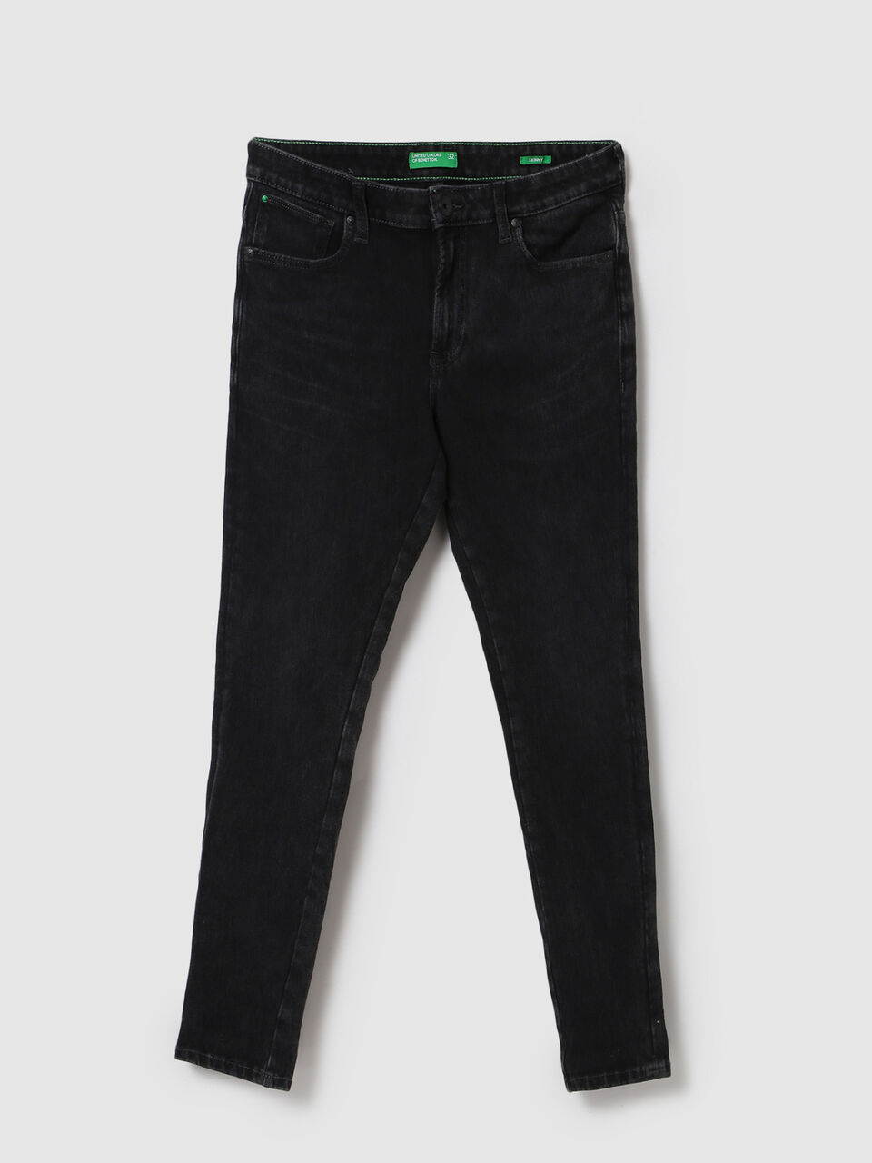 SKINNY FIT FADED BLACK LOUNGE JEANS image number 1