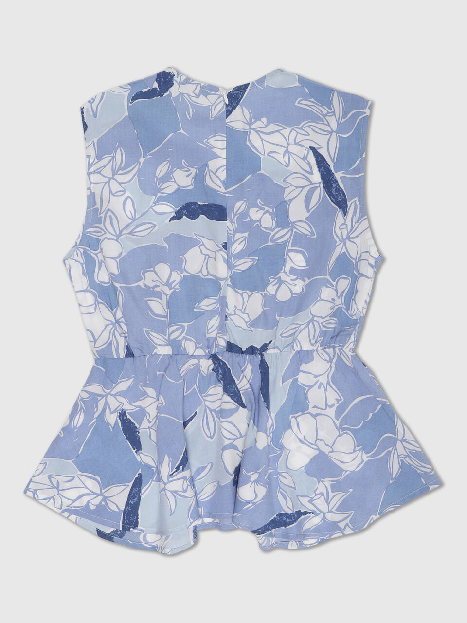 Long Sleeve High Low Peplum Top image number 2