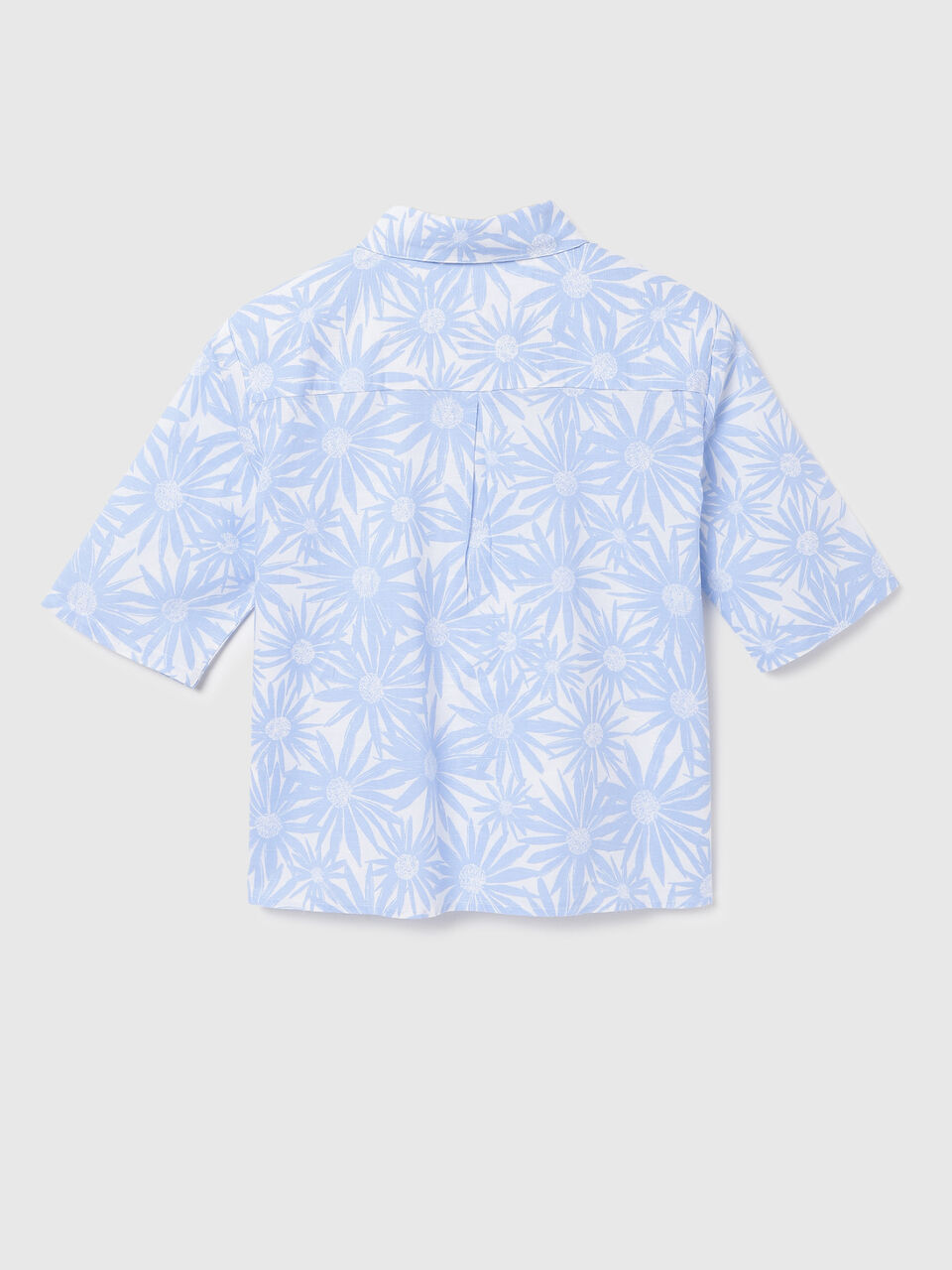 S/S FLORAL PRINTED LINEN SHIRT image number 2