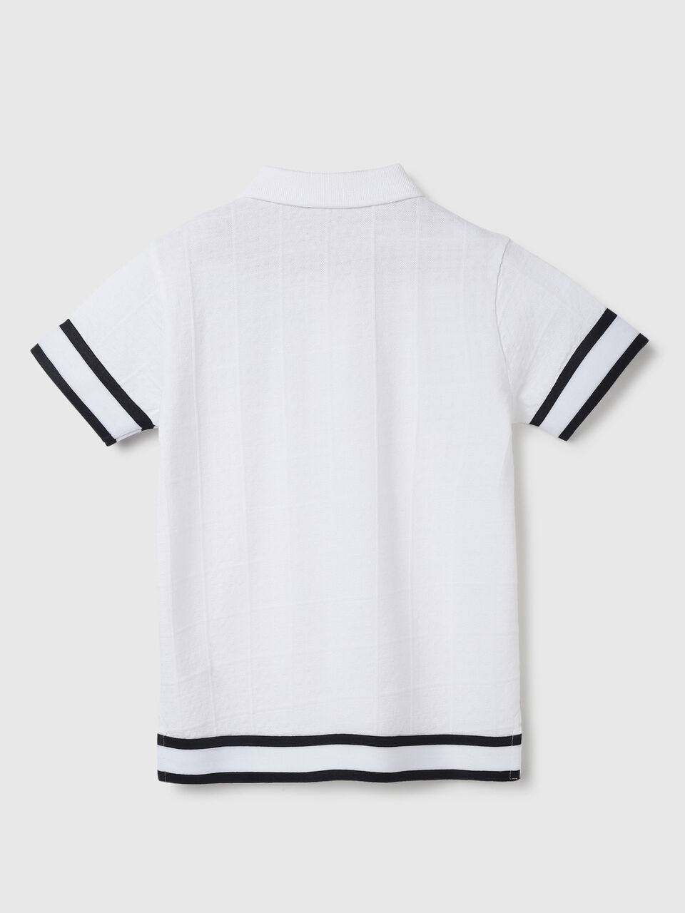 JACQUARD POLO WITH 65 PRINT AND TAPE image number 2