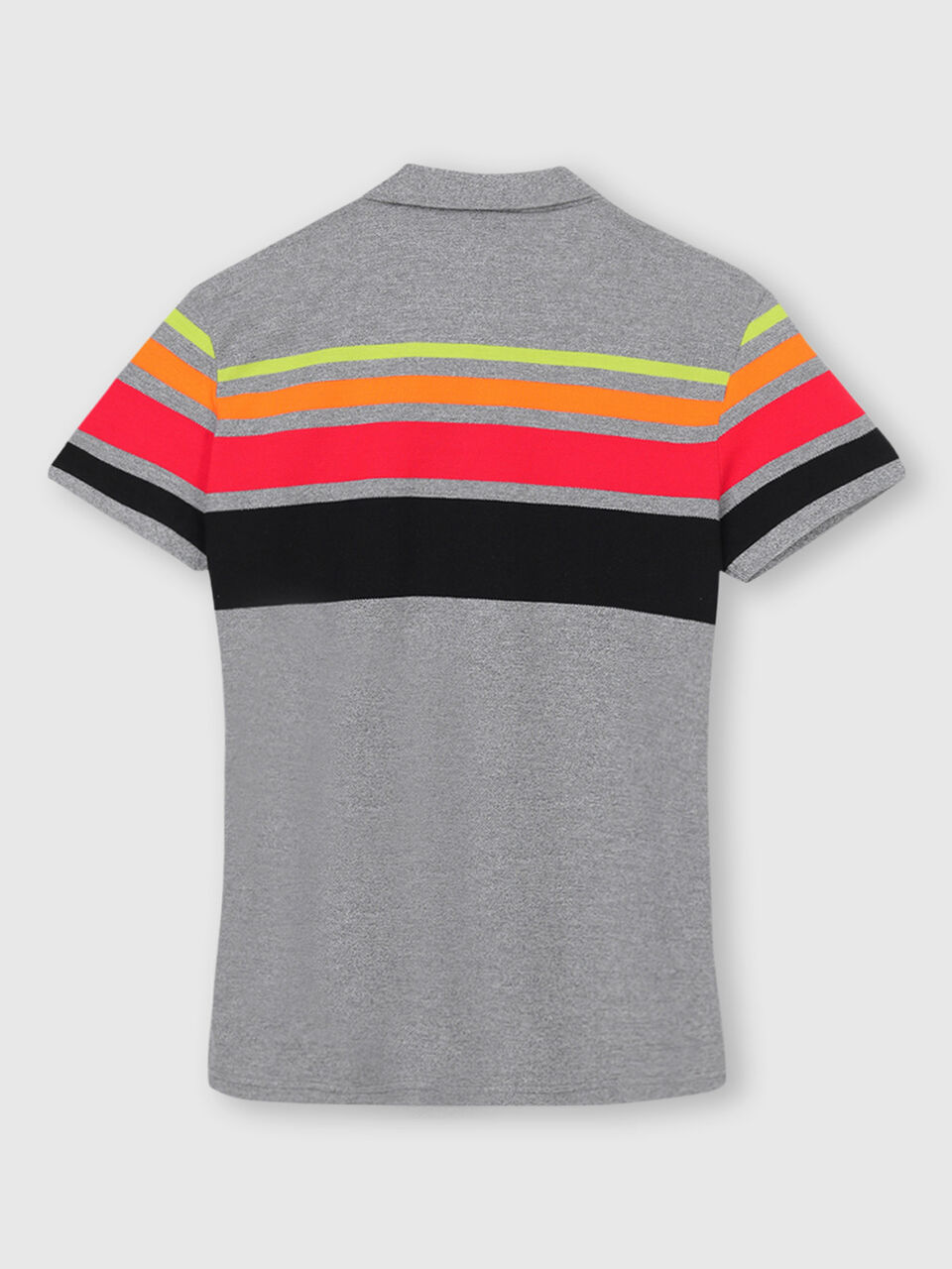 Cotton Engineer Striped Polo Shirt image number 2