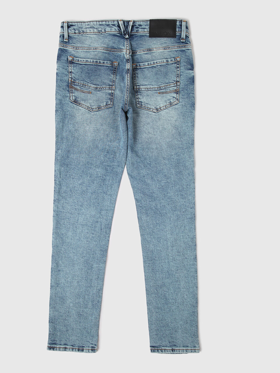 Mid Rise Skinny Fit Faded Rugged Blue Jeans-Solid image number 2
