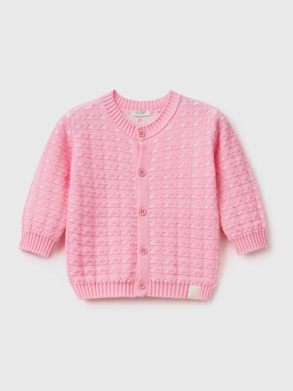 Knit cardigan with buttons