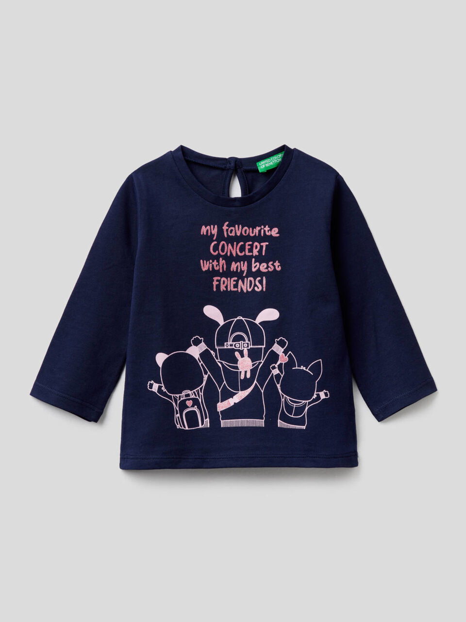 Long sleeve t-shirt in pure organic cotton image number 1