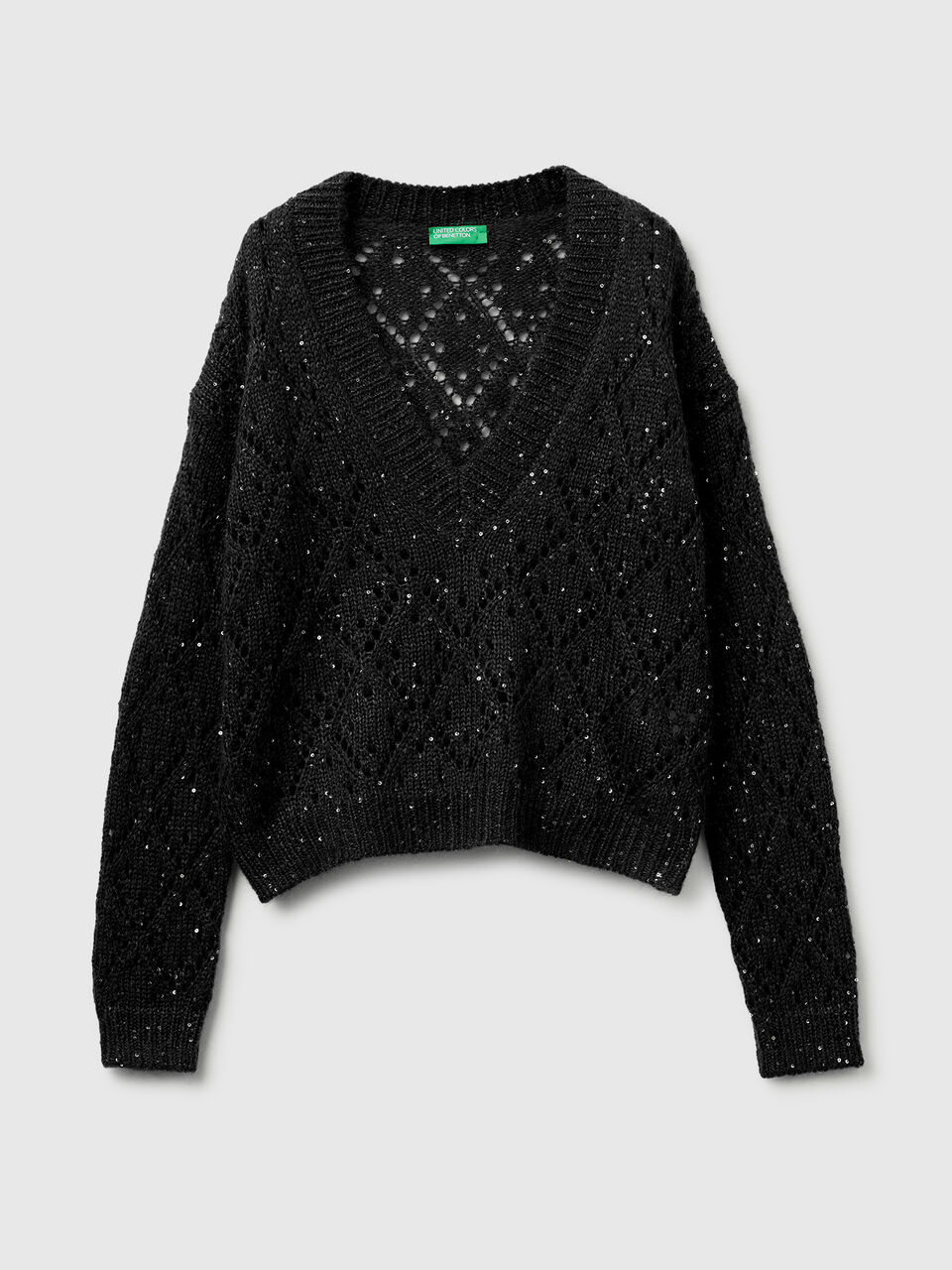 V NECK SWEATER L/S Women image number null