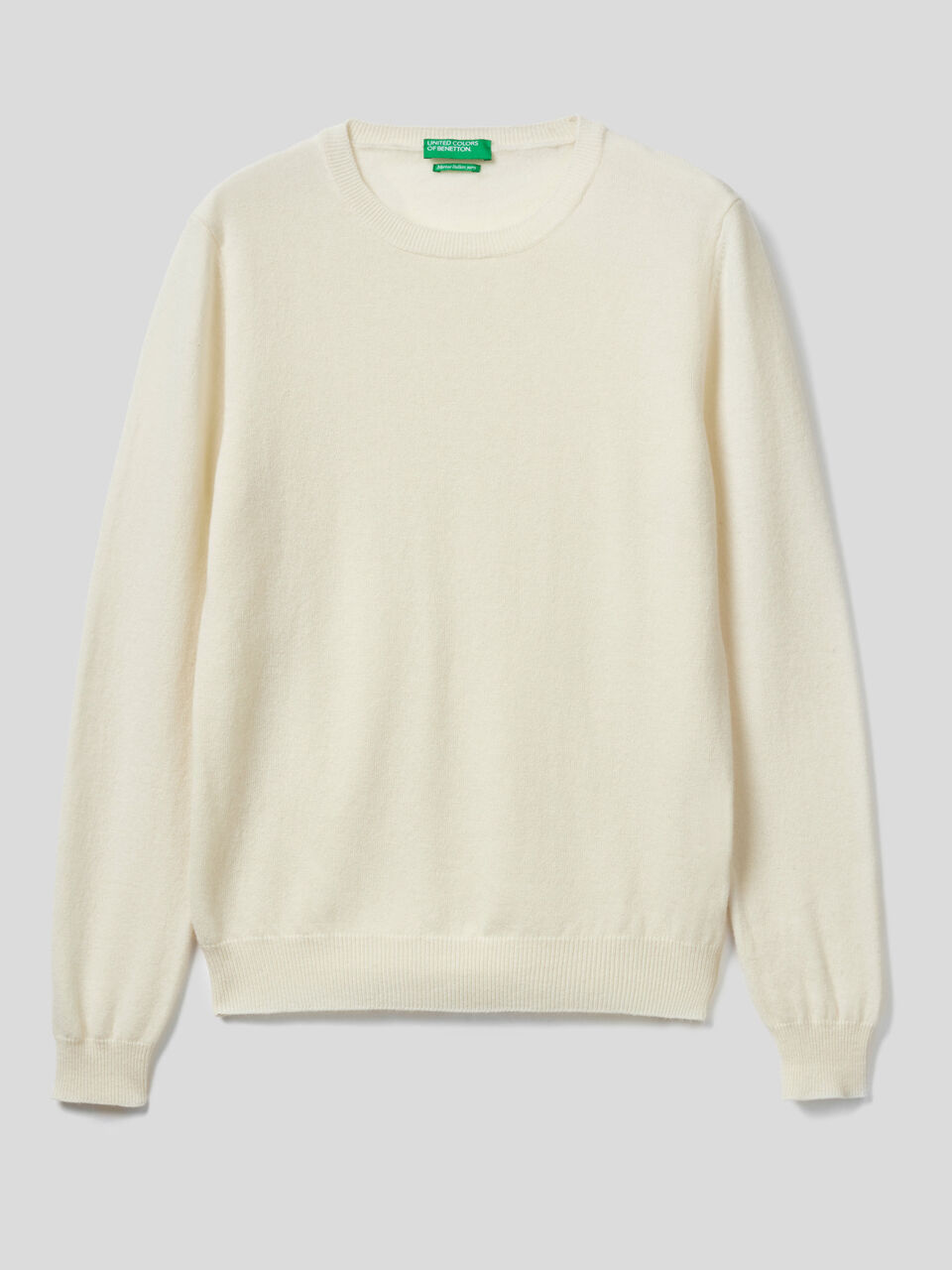 Crew neck sweater in Merino wool image number 1