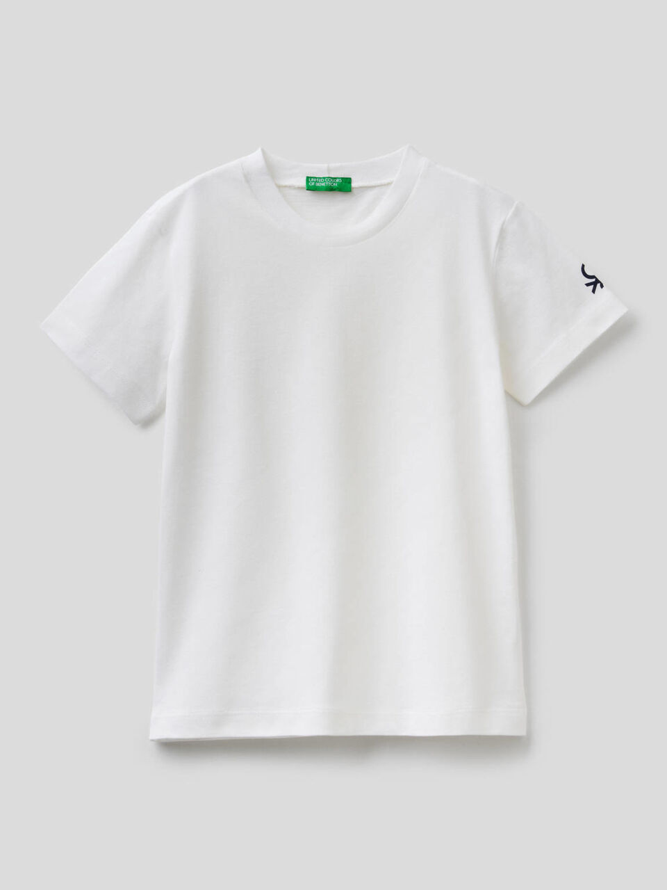 Organic cotton t-shirt with logo print image number null