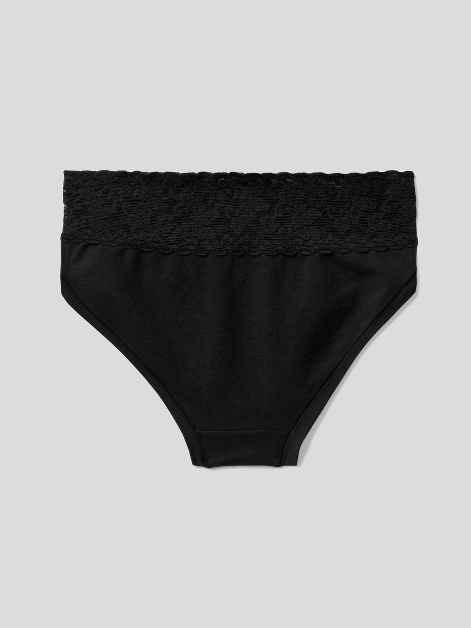 Underwear with lace in stretch cotton image number null