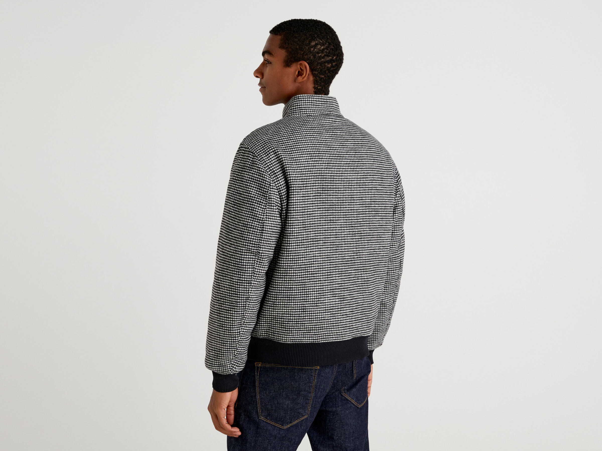 Padded houndstooth jacket image number 2