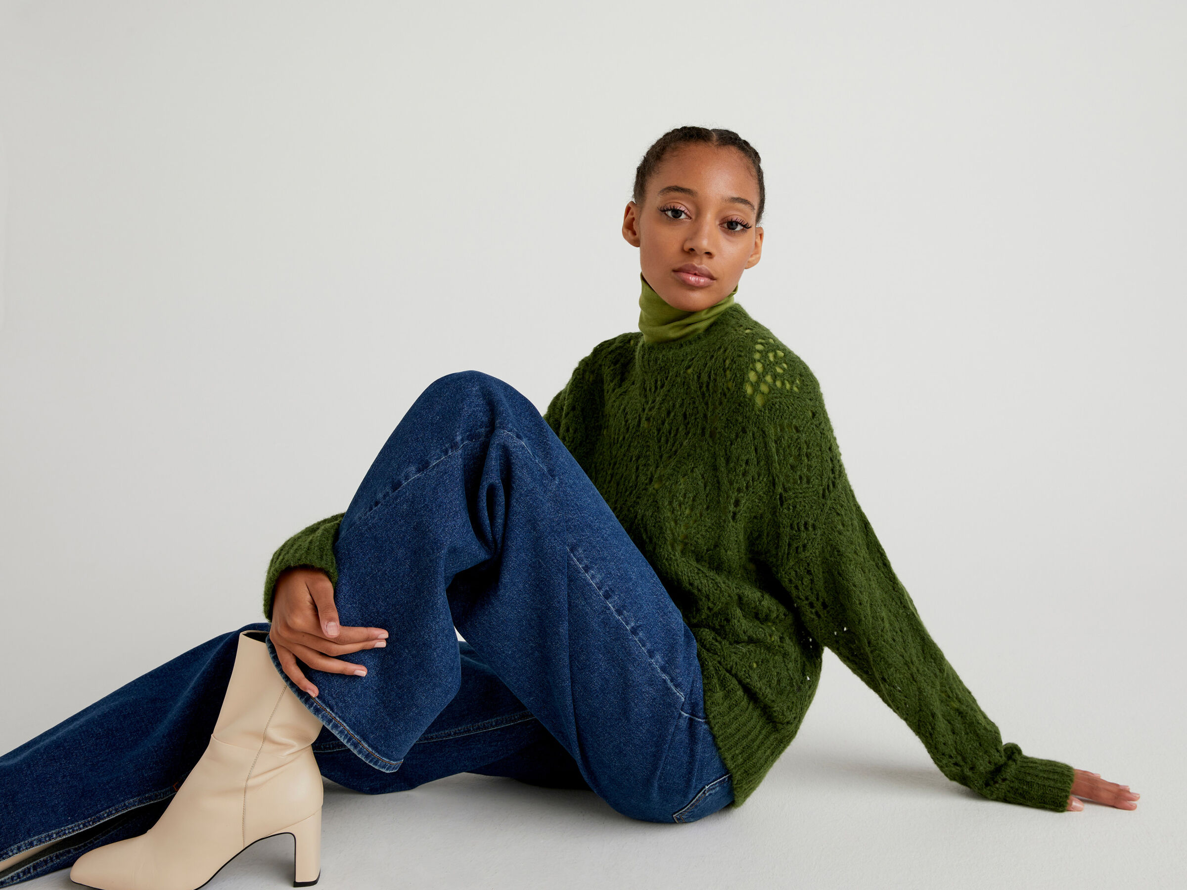 Lace look sweater image number 3