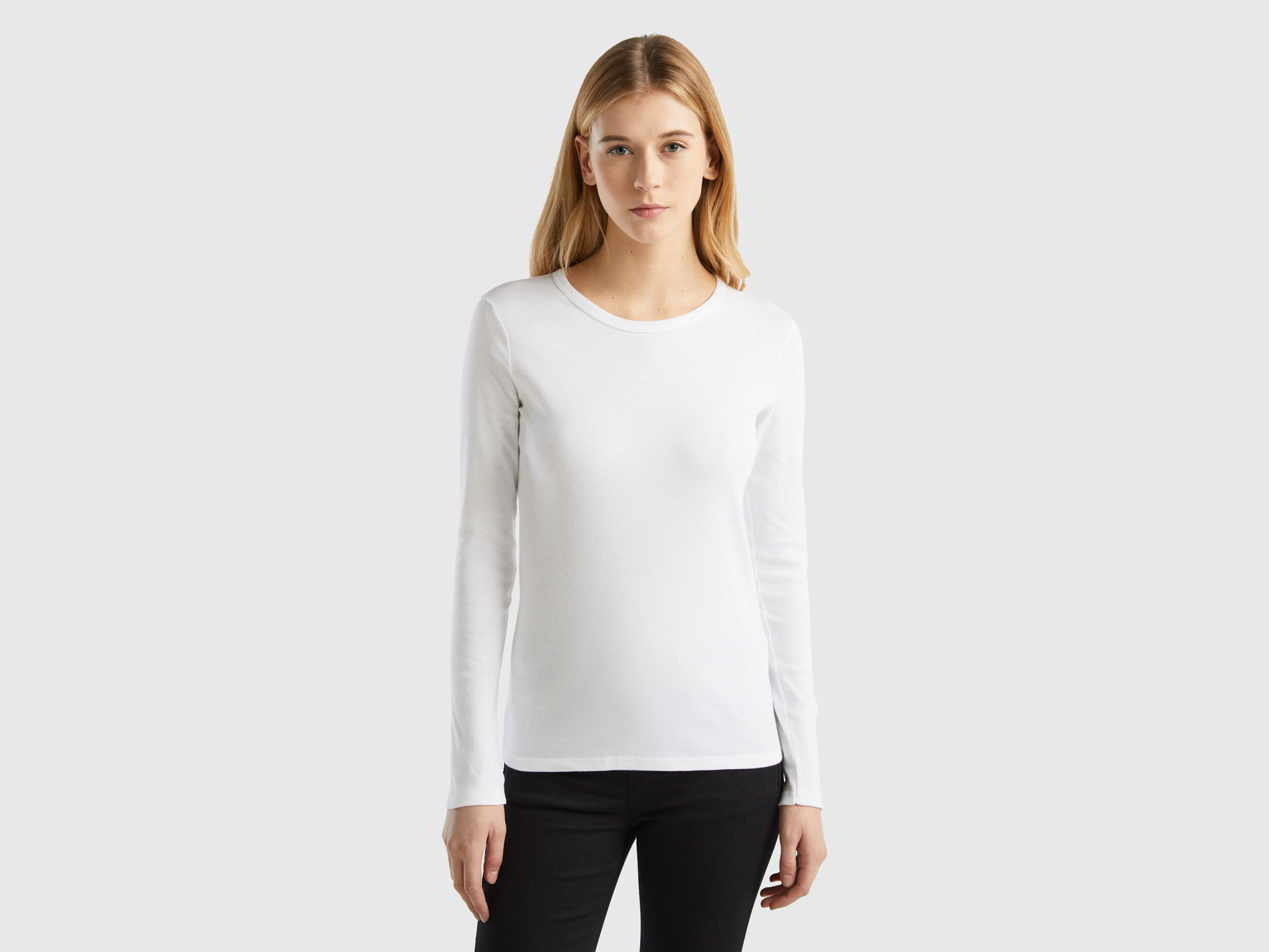 Long sleeve store cotton t shirts
