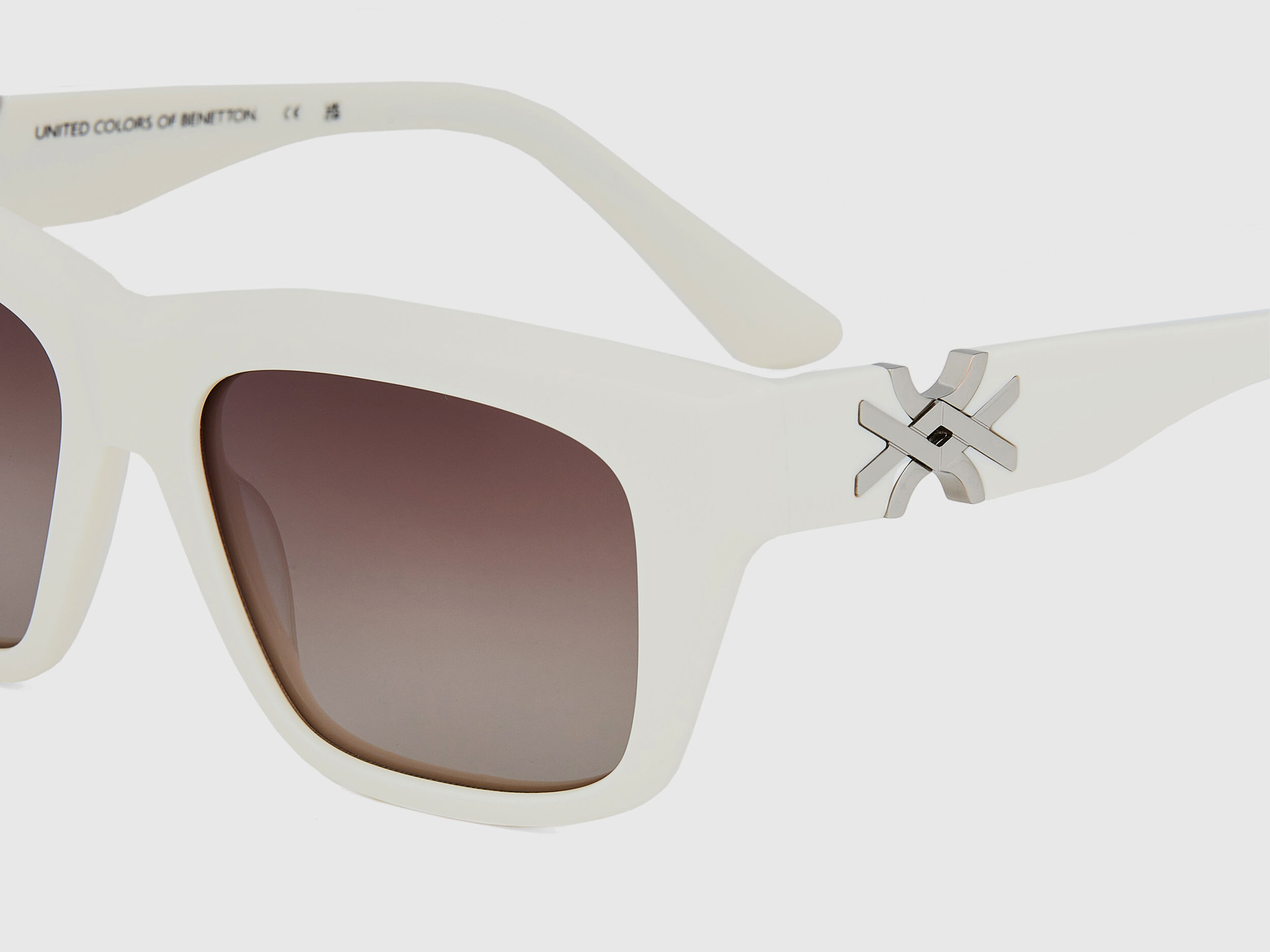 White sunglasses White Benetton