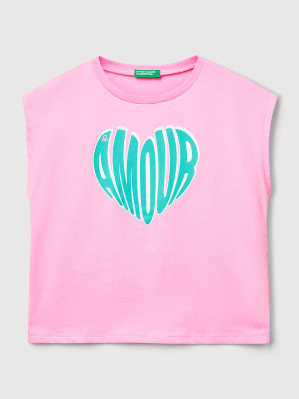 T-shirt with neon print Junior Girl
