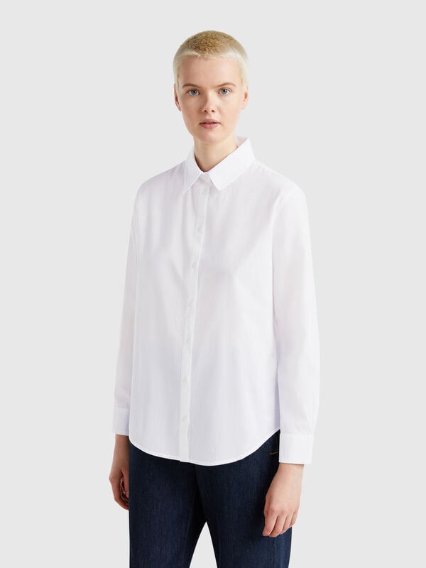 Regular fit shirt in light cotton Women
