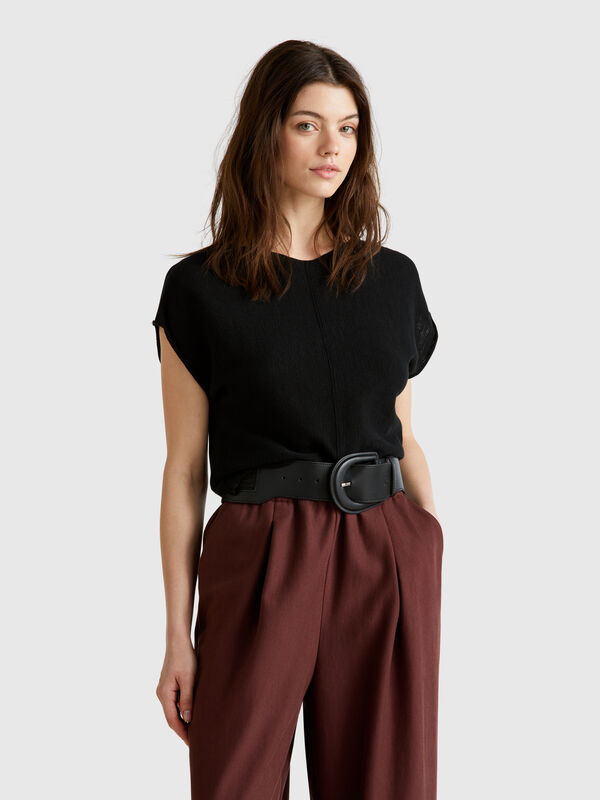 Sweater in cotton and linen Women