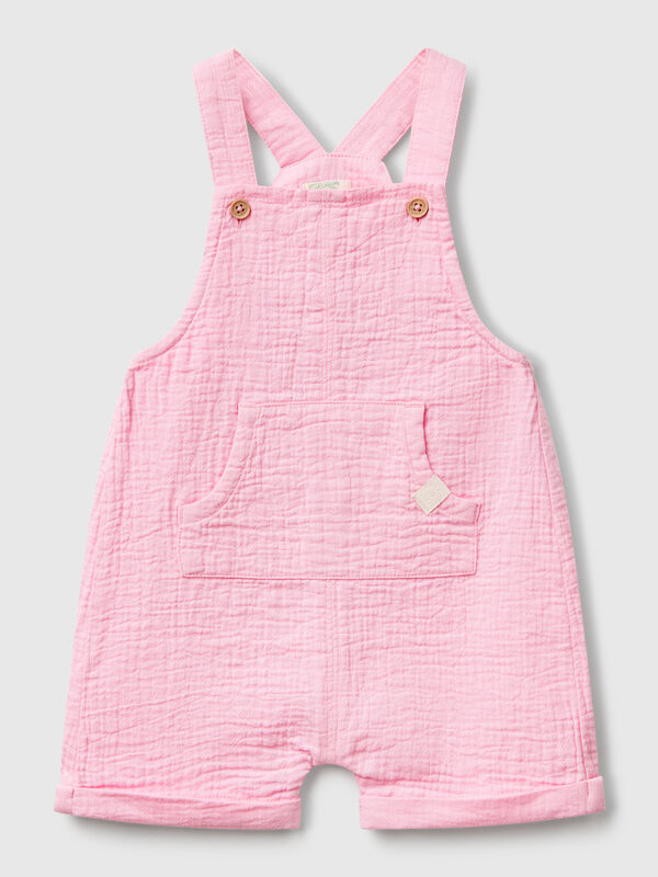 Dungarees in lightweight denim New Born (0-18 months)