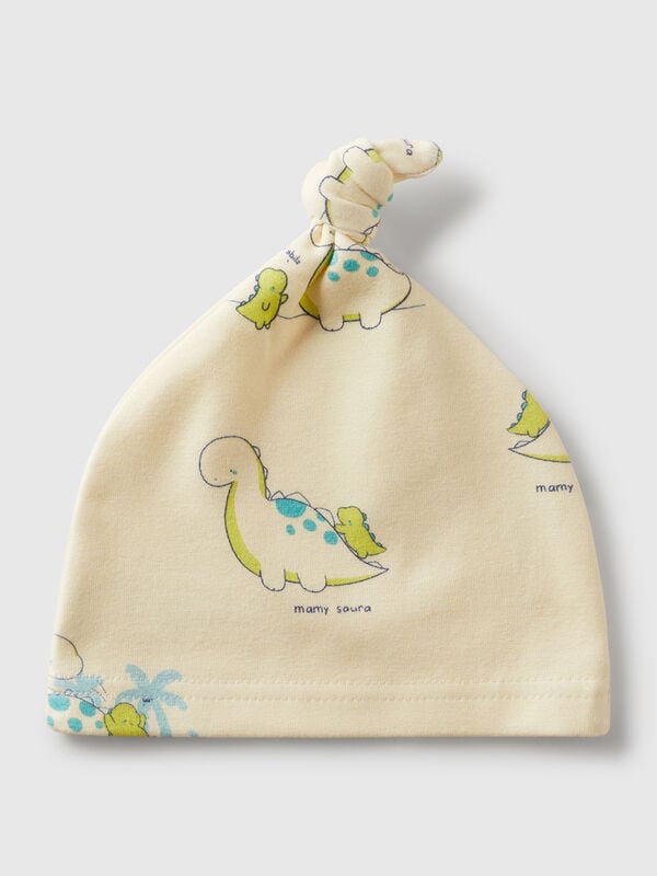 Printed hat with knot New Born (0-18 months)