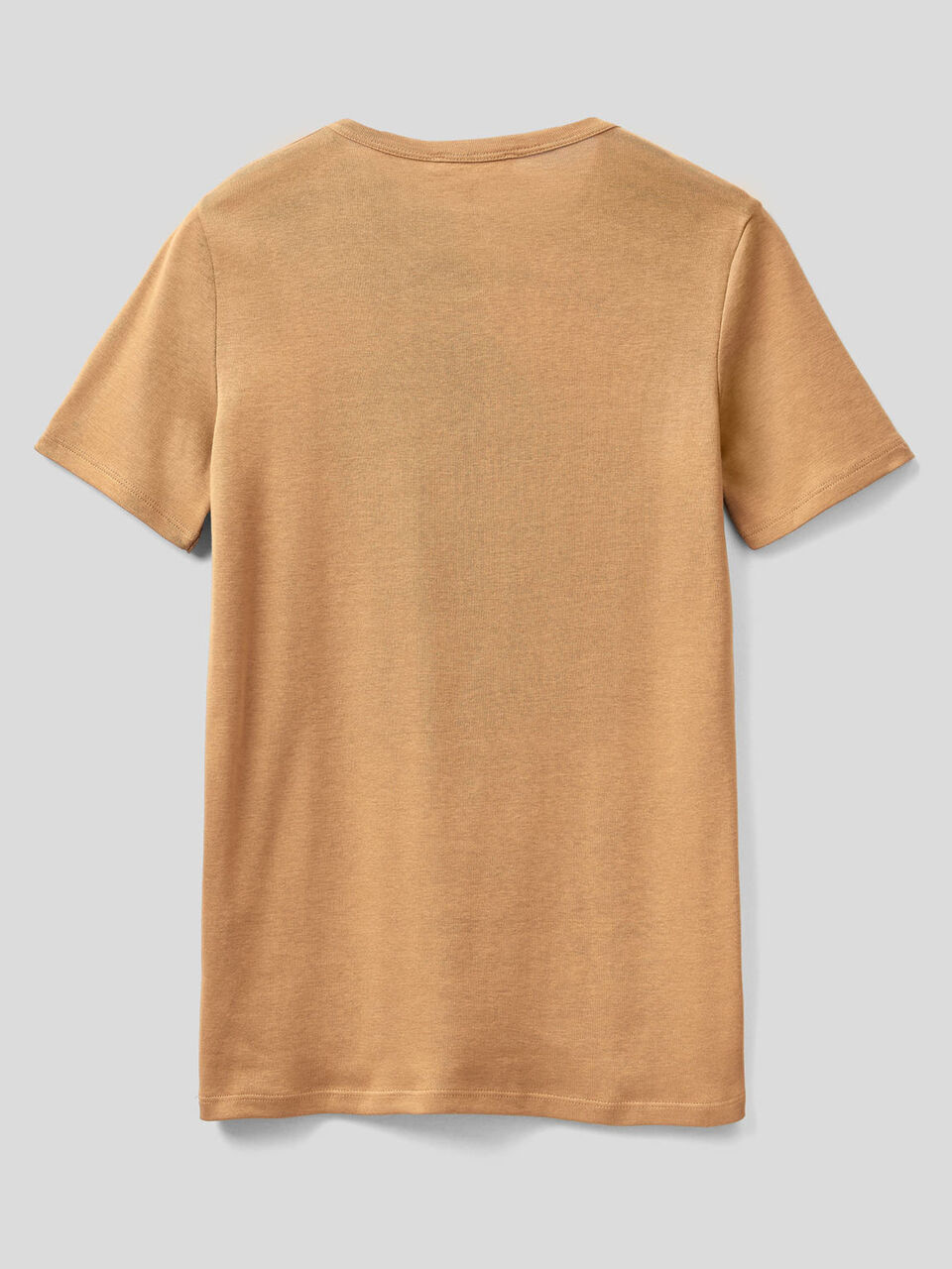 T-shirt in 100% cotton with glitter print logo image number 2