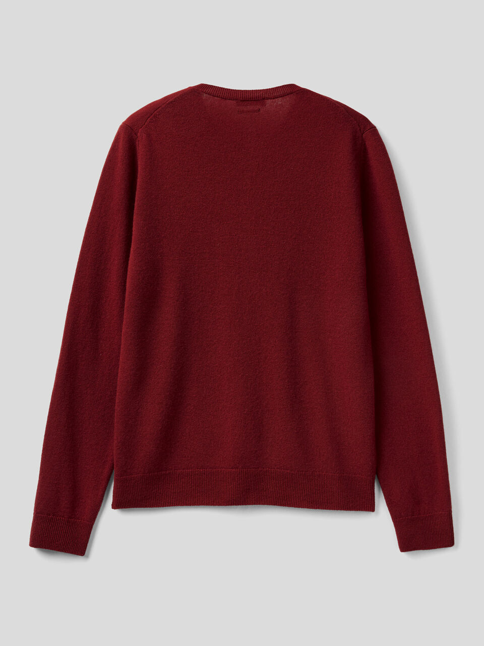 Crew neck cardigan in pure Merino wool image number 2