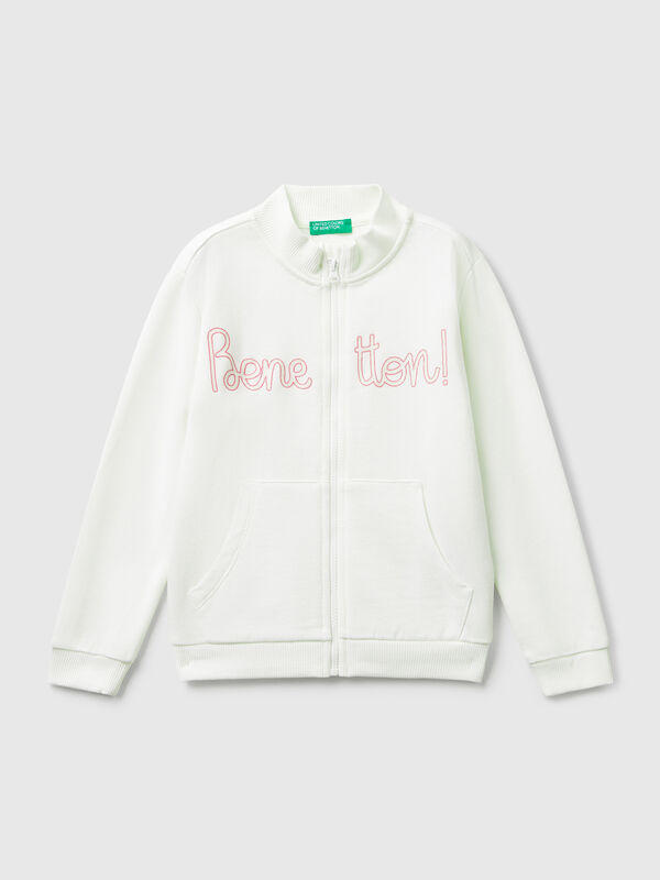 Hoodie with glittery print Junior Girl