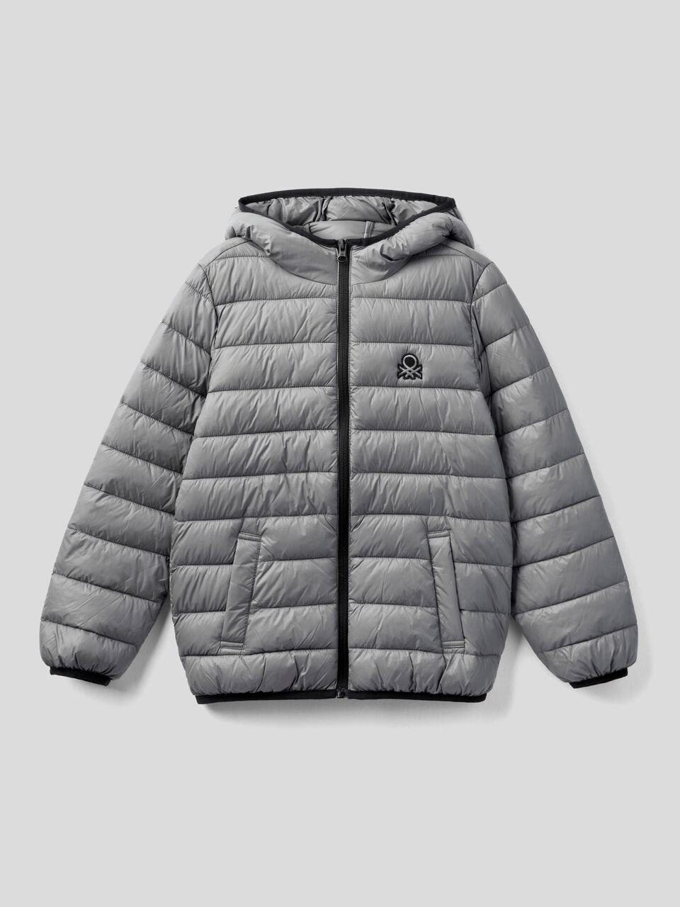 Puffer jacket with hood image number 1