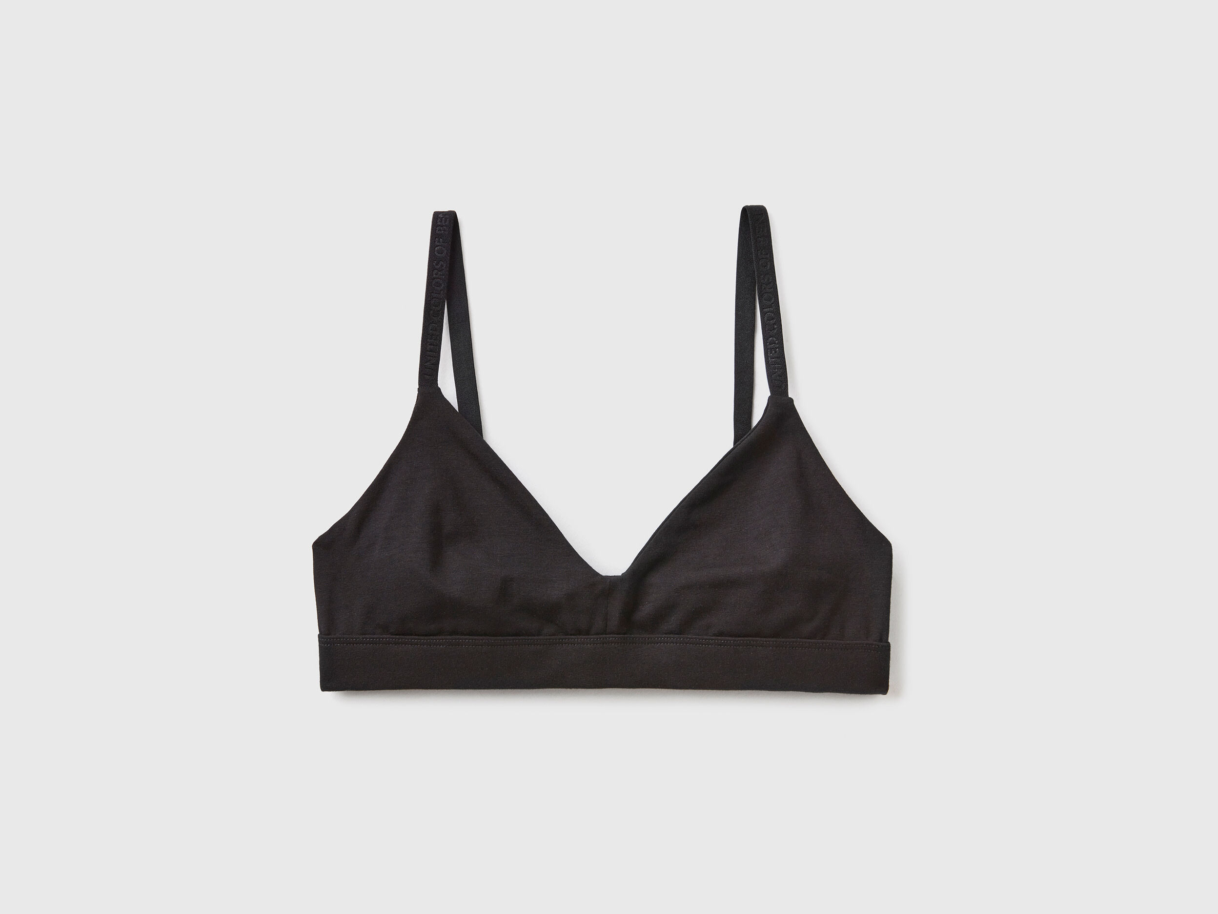 Black triangle shop bralette