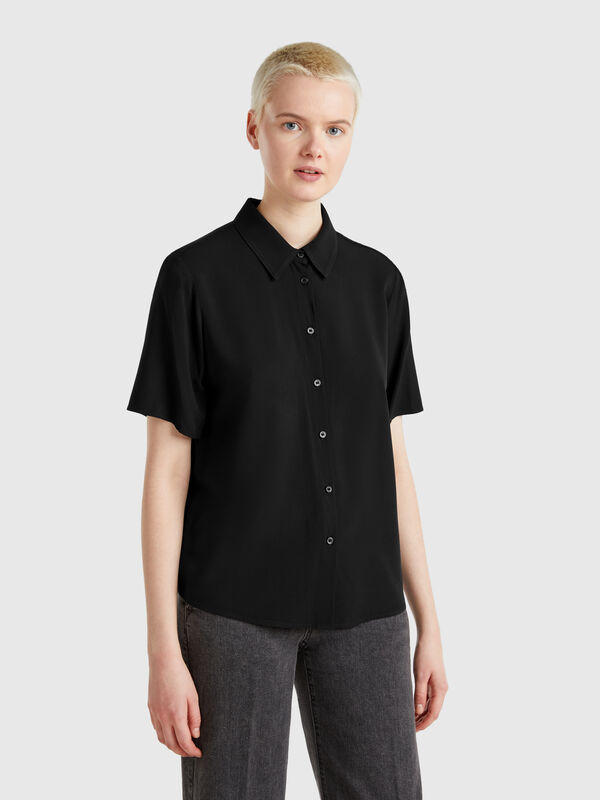 3/4 sleeve shirt in viscose Women