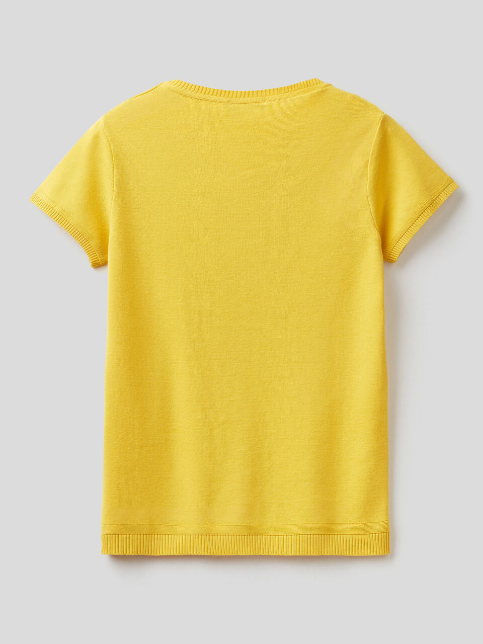 Short sleeve sweater in 100% cotton image number 2