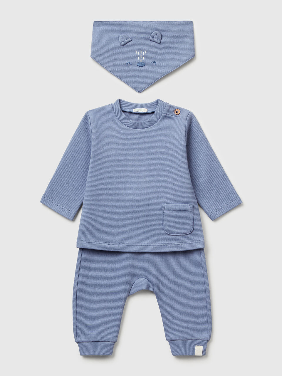 T-SHIRT+TROUS+NAP-KI New Born (0-18 months) image number 1