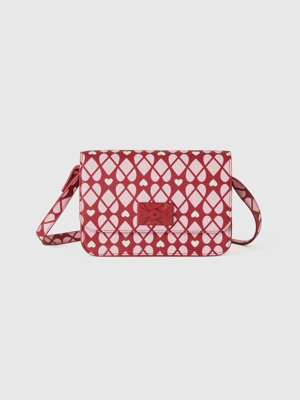 Red Be Bag with heart print Junior Girl