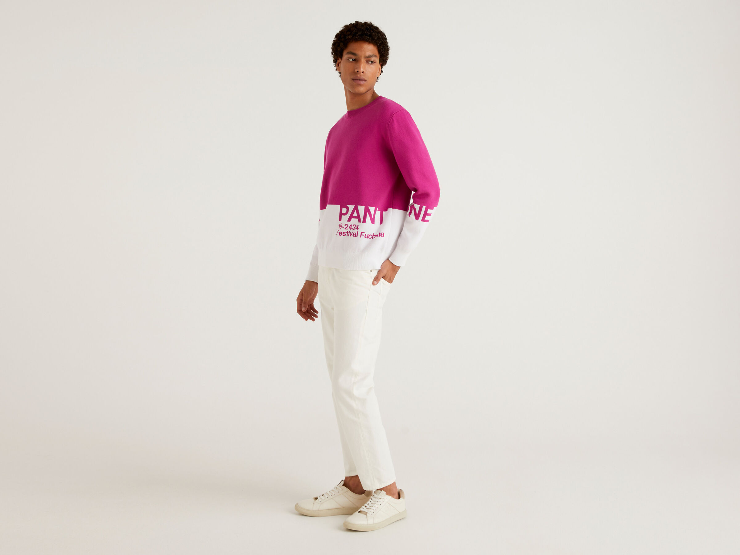 BenettonxPantone™ color block sweater image number 3