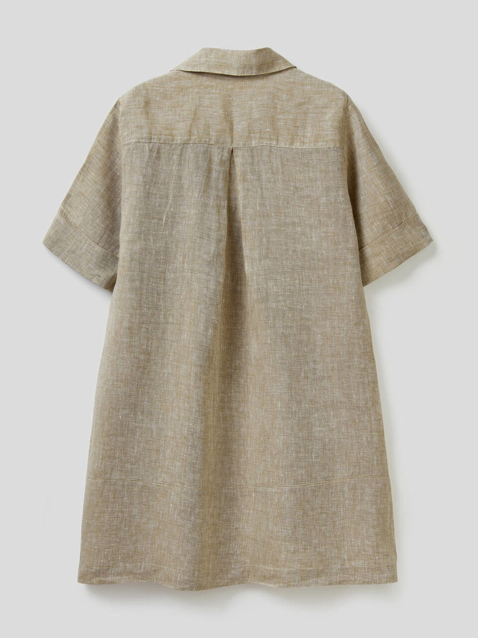 Short dress in 100% linen image number 2