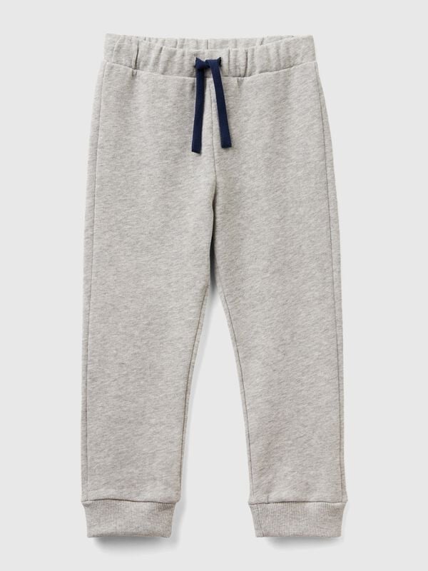 Cotton trousers with logo Junior Boy