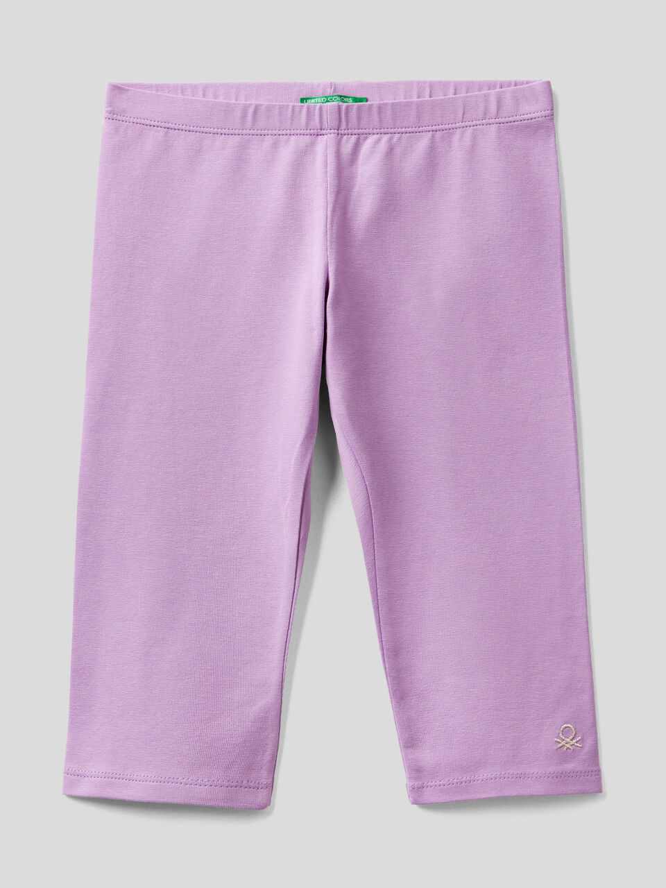 3/4 leggings in stretch cotton image number 1