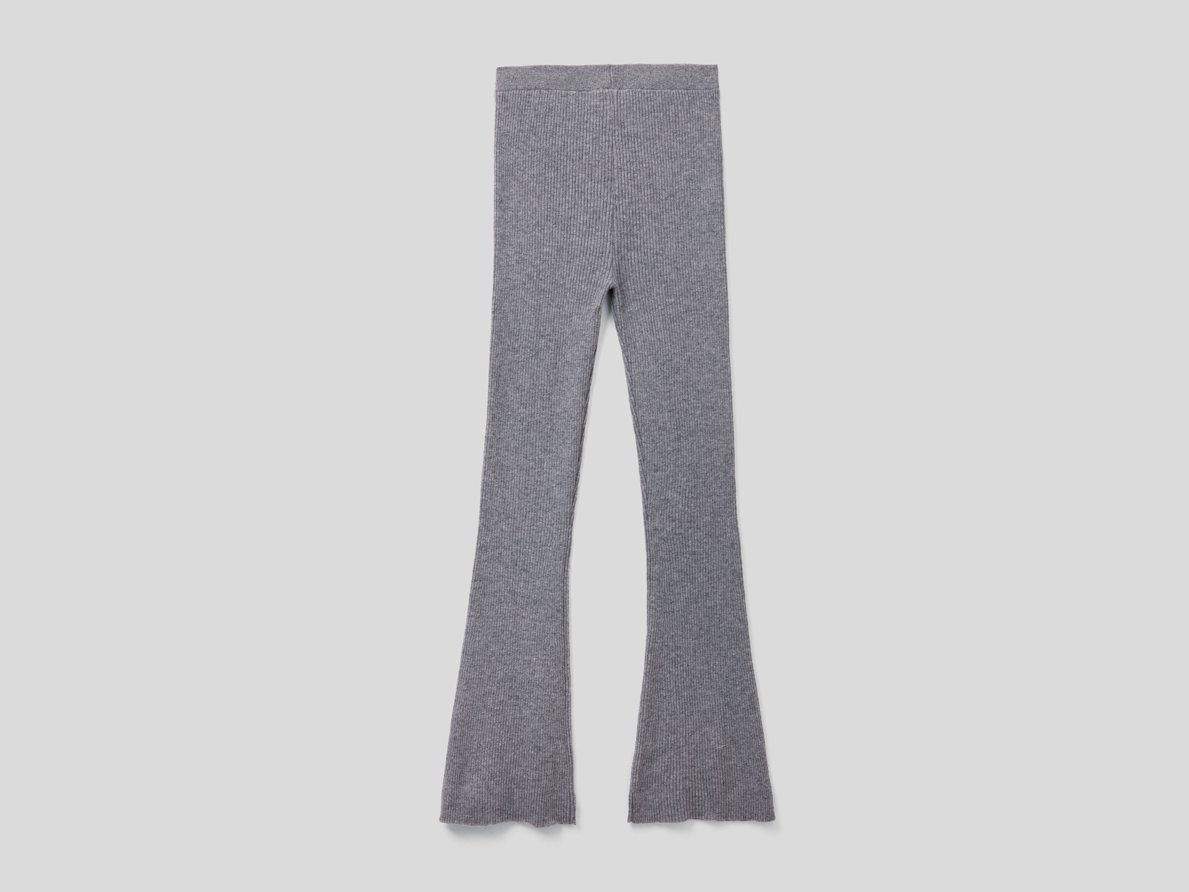 Flared trousers in wool blend image number 5