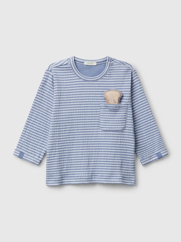 T-shirt with pocket and patch New Born (0-18 months)