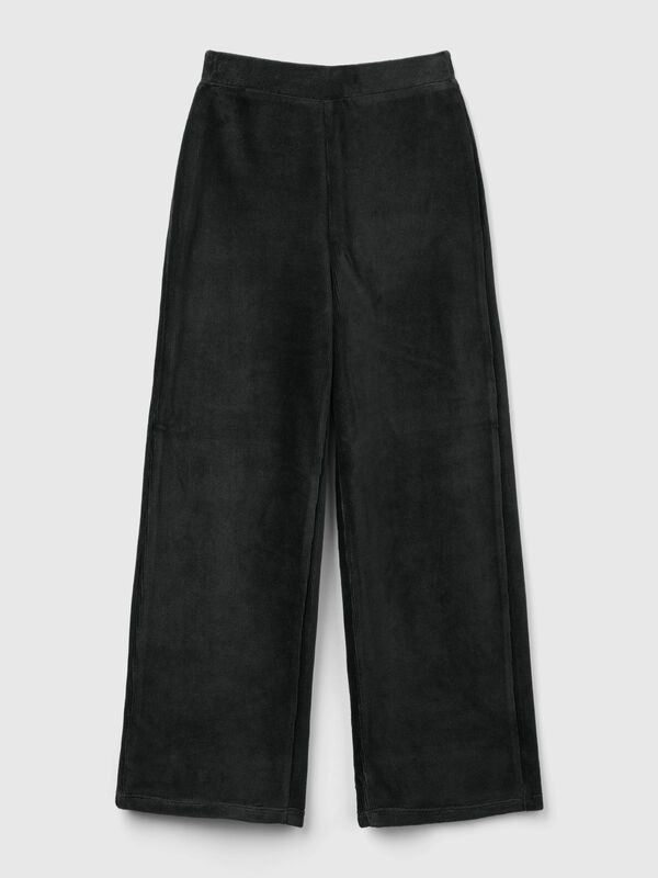 Wide chenille trousers Junior Girl