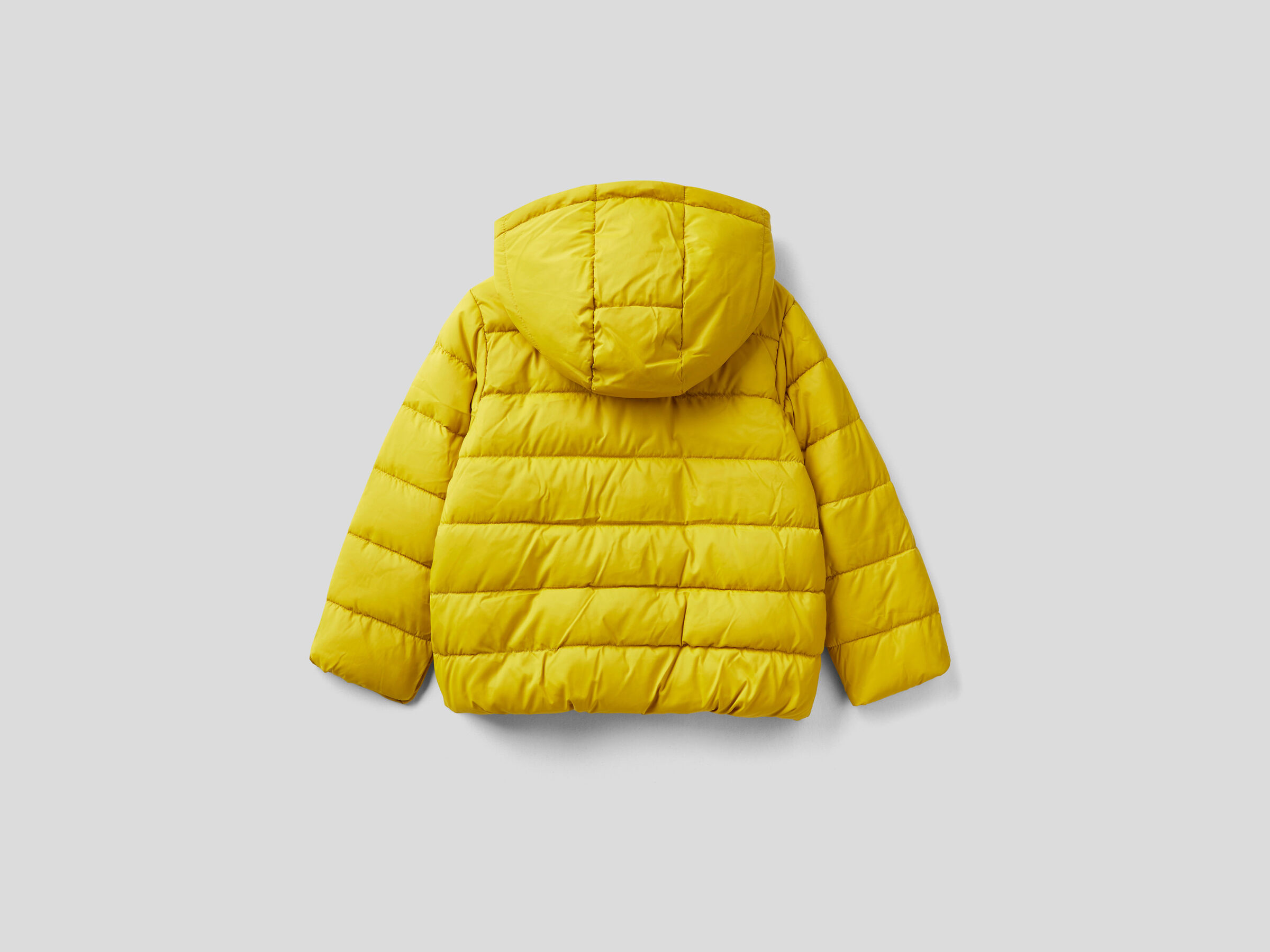 Puffer jacket with hood and logo image number 2